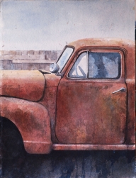 red chevy truck, minnesota